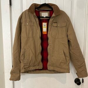 Field & Stream Coat Mens Size Medium New!! Chore Jacket Barn Coat Work Coat Tan